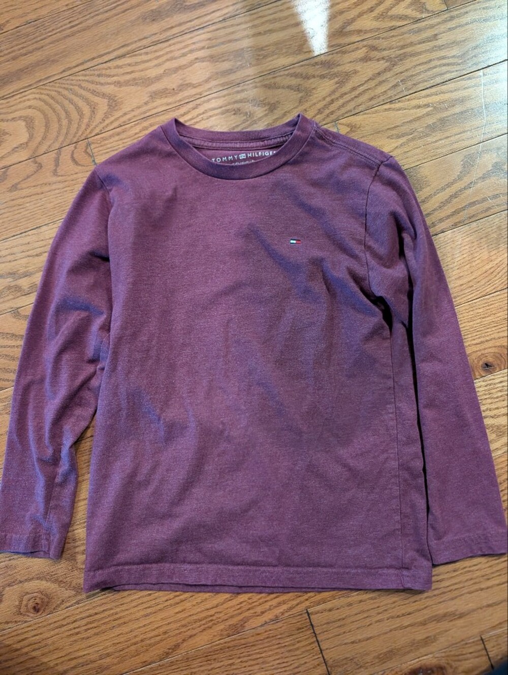 Tommy Hilfiger Kids Long-Sleeve Crewneck Shirt - Plum